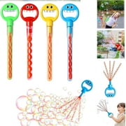 Bubble Claw Wand,Smiley Face Bubble Wand With Five Claws, 32-Hole Smiley Face Bubble Wand, Big Bubble Wand,Open A Large Number Of Multiple Times To Produce Bubbles, Bubble Blowing Machine Toy